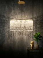 ⁦نجفة بإضاءة باللون الذهبي⁩ - الصورة ⁦3⁩